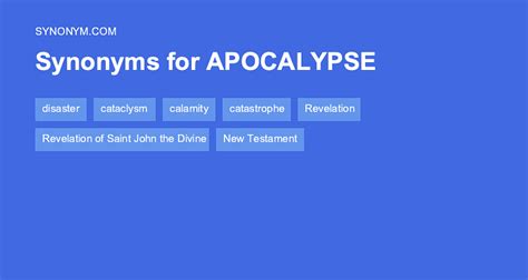 apocalypse synonyms